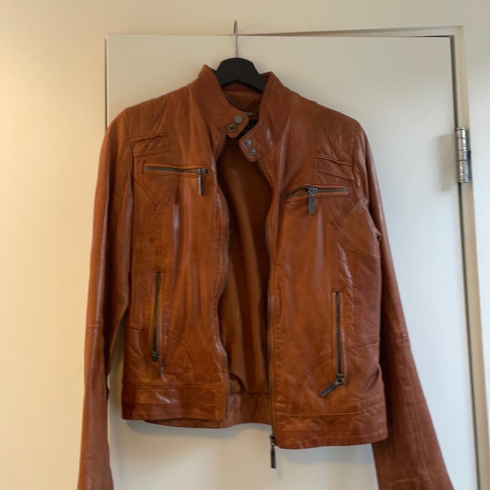Soft leather jacket, barely worn.